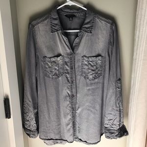 Gray denim shirt